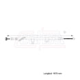 thumbnail image 3 of Cable Chicote Freno Trasero Derecho Compatible Con Mitsubishi Mirage 1.2L 2014 2015 2016 2017 2018 2019 Tambor CAHSA Cable Chicote Acelerador, 3 of 7