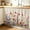 DarkRed Linen, variant on Pure Red Wine Cabinet Curtain 28"Wx51"L, Dustproof Storage Cabinet Curtain with Self Adhesive Tape, Simple Solid Color Tall Pantry Cover Drape for Kitchen, Laundry Room, Utility Closet
