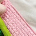 thumbnail image 3 of Bolsa de hombro femenino de punto Cáñamo de algodón duradero para el ocio diario (rosa) Ehuebsd Para Estrenar, 3 of 9