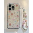 thumbnail image 7 of INS cute cat sweet love cake graffiti cartoon bracelet IMD phone case for iPhone 13 15 Pro Max 11 12 14 Promax back cover, 7 of 7