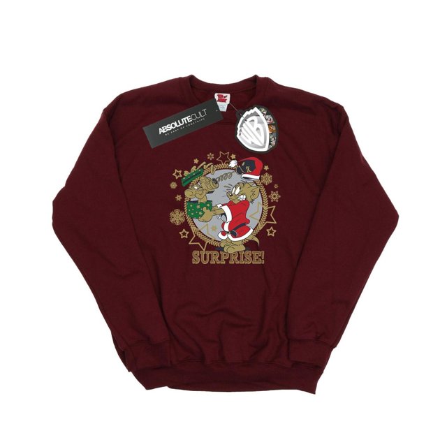 Tom And Jerry Chandail en Molleton Surprise de Noël pour Hommes