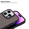 thumbnail image 3 of For Apple iPhone 15 Pro 6.1 inch Slim Matte Colored Frame Shockproof Hybrid Case Cover Red, 3 of 6