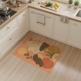 thumbnail image 2 of ODIKA 3'x5' Warm Earth Tones Safari Night Abstract Washable Throw Rug Modern Geometric Art with Nature Motifs Stain Resistant, Low Profile, Non-Slip for Entryway, Kitchen, Mudroom, 2 of 7