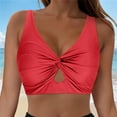 thumbnail image 2 of vigerkar Women Bikini Top - Push Up Swim Top Only Bra Padded Swimsuit Tops 2025 Bathing Suit Tops Red, XL, 2 of 8