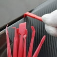 thumbnail image 4 of 7 Pcs Autocollants de Voiture Film Vinyle Raclette Outils Autocollants de Voiture Kit d'Installation Couteau de Coupe, 1 Ensemble * de Raclettes (7 Pcs/Ensemble), Rouge, 4 of 5