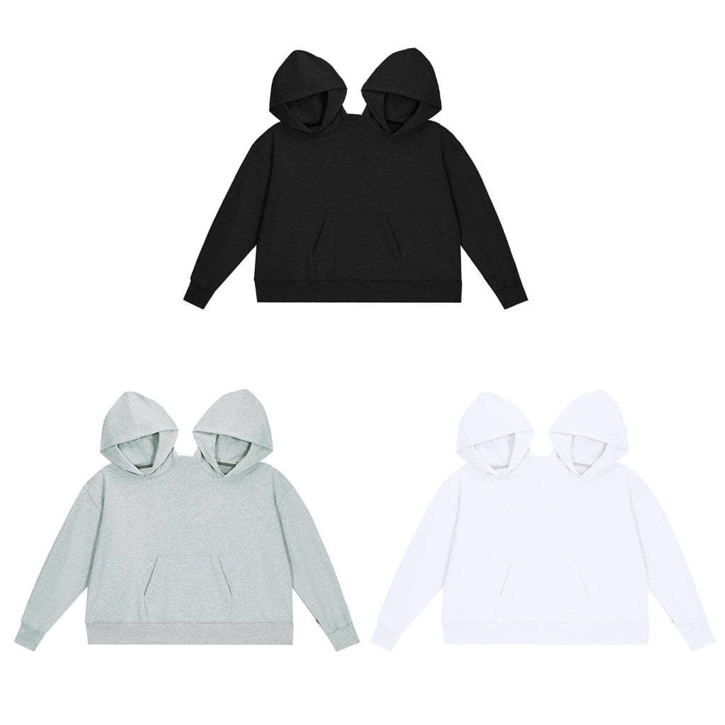 TINYSOME Couple Hoodie Autumn Hooded Sweatshirt Two Person Pullover Tops Causal Hoodie