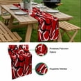 thumbnail image 5 of Red Geometric Table Runner - 72 Inch Long, Kitchen Dining Table Runner Dresser Scarves, Modern Abstract Black White Striped Lines Farmhouse Decor for Coffee Tables Wedding Party Banquet, 5 of 8