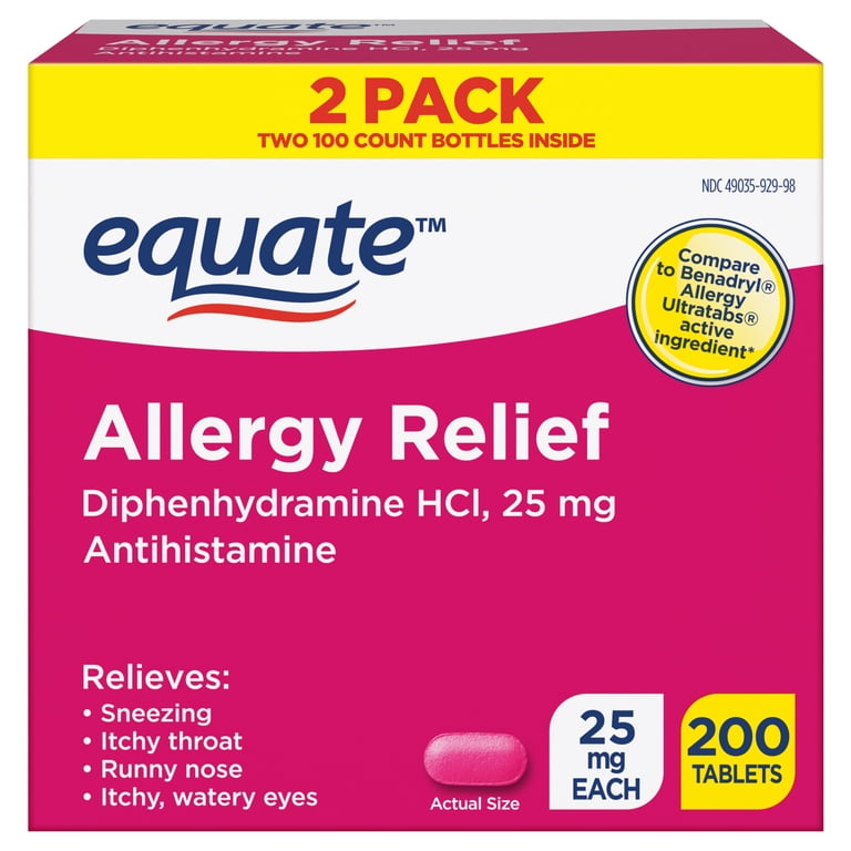 Allergy Relief Diphenhydramine, 200 Count photo 3