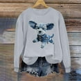 thumbnail image 5 of ClodeEU Women's Y2k Cute Graphic Sweatshirt ,Casual Loose Trendy Sweatshirts Long Sleeve Pullover Tops C-Gray,Womens Plus L, 5 of 5
