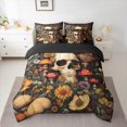 thumbnail image 2 of Castle Fairy Teens Gothic Skull Bedding Comforter Set 7pcs,Botanical Mushroom Flowers Queen Bedding Sets Super Cozy,Vintage Aesthetic Queen Sheet Sets,Breathable Home Decor,Reversible, 2 of 8