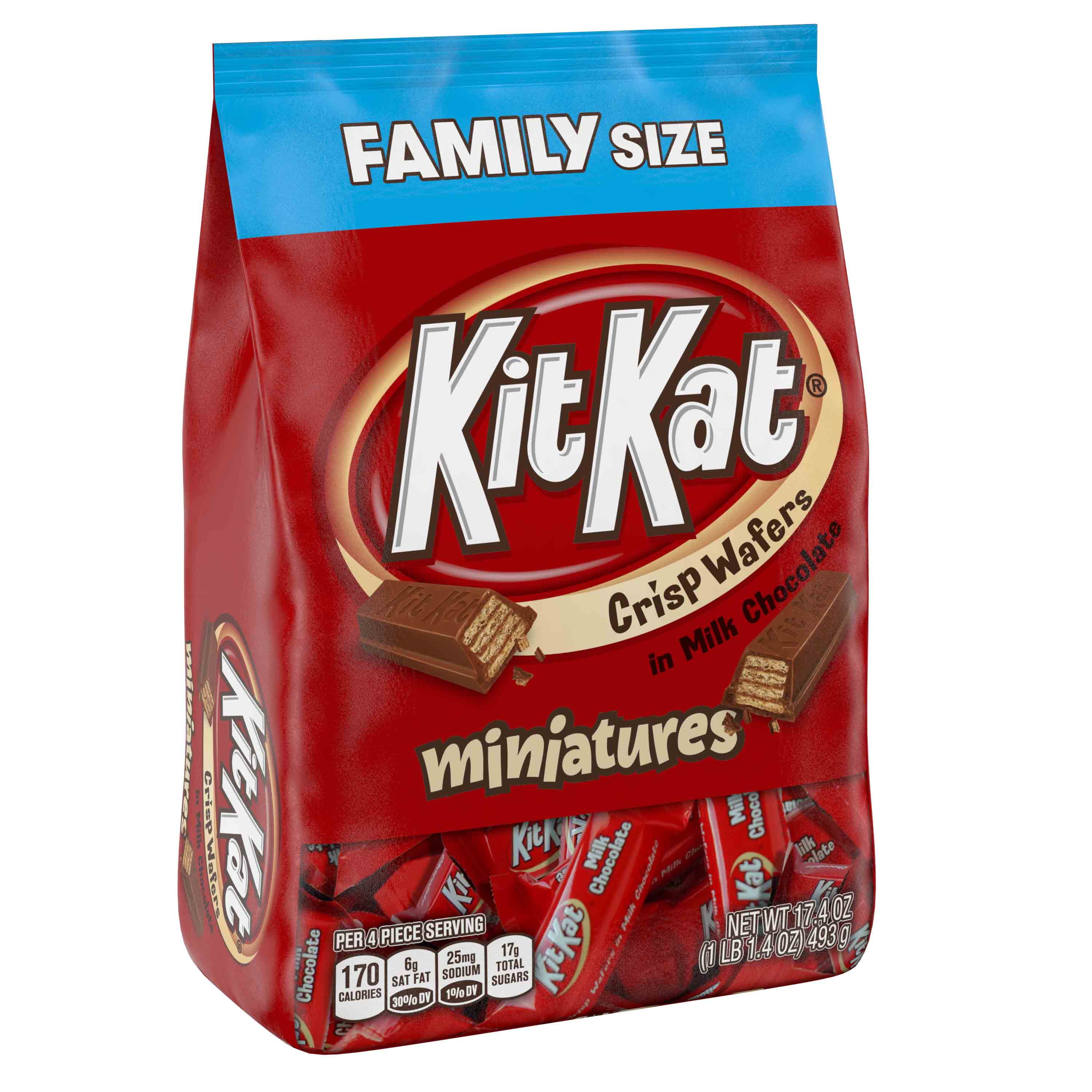 KitKat Miniatures Milk Chocolate Crisp Wafer Candy Bars, 17.4 Oz