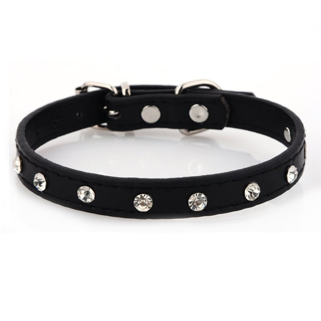 Collares de seguridad de cuero con remaches para gatos | Se estiran a mano | Ligeros y resistentes