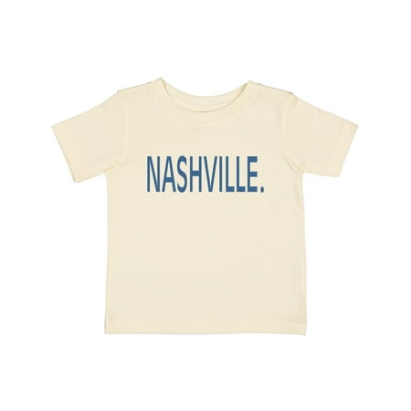 

Inktastic Nashville in Light Blue Text Gift Baby Boy or Baby Girl T-Shirt