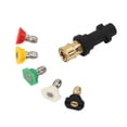 thumbnail image 4 of LOVIVER Adaptateur de Laveuse à Pression 1/4 Pouce Lave-Auto en Résine avec Embouts pour - 5 Embouts, 4 of 8