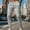 Gray, variant on Men’s Multi-Strap Zip Cargo Jogger Pants with High Stretch Elastic-Waist & Side Zip Slots for Morning Cardio Gray XXXL