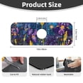 thumbnail image 2 of Fuzoiu Cosmic Purple Irises Print Kitchen Faucet Suction Pad, Sink Splash Guard Faucet Mat, Faucet Handle Drip Catcher Tray Drying Mat For Bathroom Kitchen Bathroom Countertop, 2 of 7