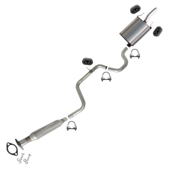 Northeastern Exhaust Resonator, Pipe & Muffler Fits 2006-2011 Chevrolet Impala 3.5L & 2006-2007 Chevrolet Monte Carlo 3.5L - Direct Fit | Stainless Steel System Kit