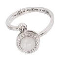 thumbnail image 5 of Anxiety Relief Ring Zircon Fashion Adjustable Silver Plating Open Spinner Fidget Rings for Men Women, 5 of 5