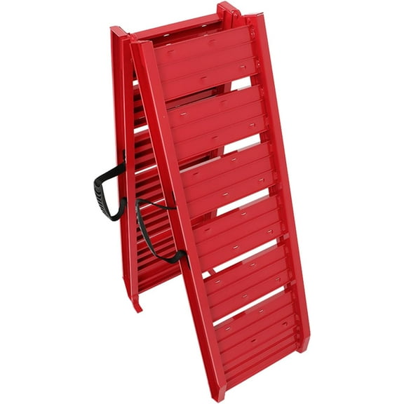 SEBLAFF 6FT 72inch × 11.6inch 550lbs Capacity Foldable Loading Ramp for Motorcycle, Bicycle, ATV UTV, Lawnmower, Truck, Trailer, Dirt Bike, Garden Tractor Red Aluminum 1830mm x 290mm
