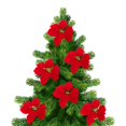 thumbnail image 2 of MesaSe 12Pcs Christmas Tree Red Artifical Flower Decorations, 2 of 10