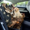 thumbnail image 3 of Xoenoiee Deer Maple Leaves American Flag Print Car Back Seat Cover, Universal Fit Rear Seat with Rear Split Bench, Seat Protector for Dogs Kids, Auto Interior Accessories for SUV Sedan Van, 3 of 7