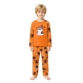 thumbnail image 2 of Halloween Family Pajamas Set Long Sleeve Crew Neck, Soft Matching Halloween Pajamas with Ghost Hat Drink Print, Cute Family Halloween Pajama Set Sleepwear, 2 of 7