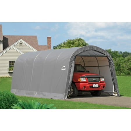 Shelterlogic Garage-in-a-Box 12' x 20' x 8' RoundTop Instant Garage, Gray
