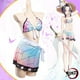 thumbnail image 2 of Demon Slayer Cosplay traje de baño Kimetsu No Yaiba Kochou Shinobu de dos piezas con cuello en V Bikini traje de baño Sexy BikiniFree mangasXS Gao Jinjia LED, 2 of 2