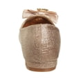 thumbnail image 5 of Badgley Mischka Low Heeled Ballerinas (Little Kid Sizes), Rose Gold Shimmer, 11, 5 of 8