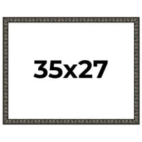 35x27 Frame Black-Brown Medieval Solid Wood Picture Frame | 1.5 Inch Moulding Width | Gotham