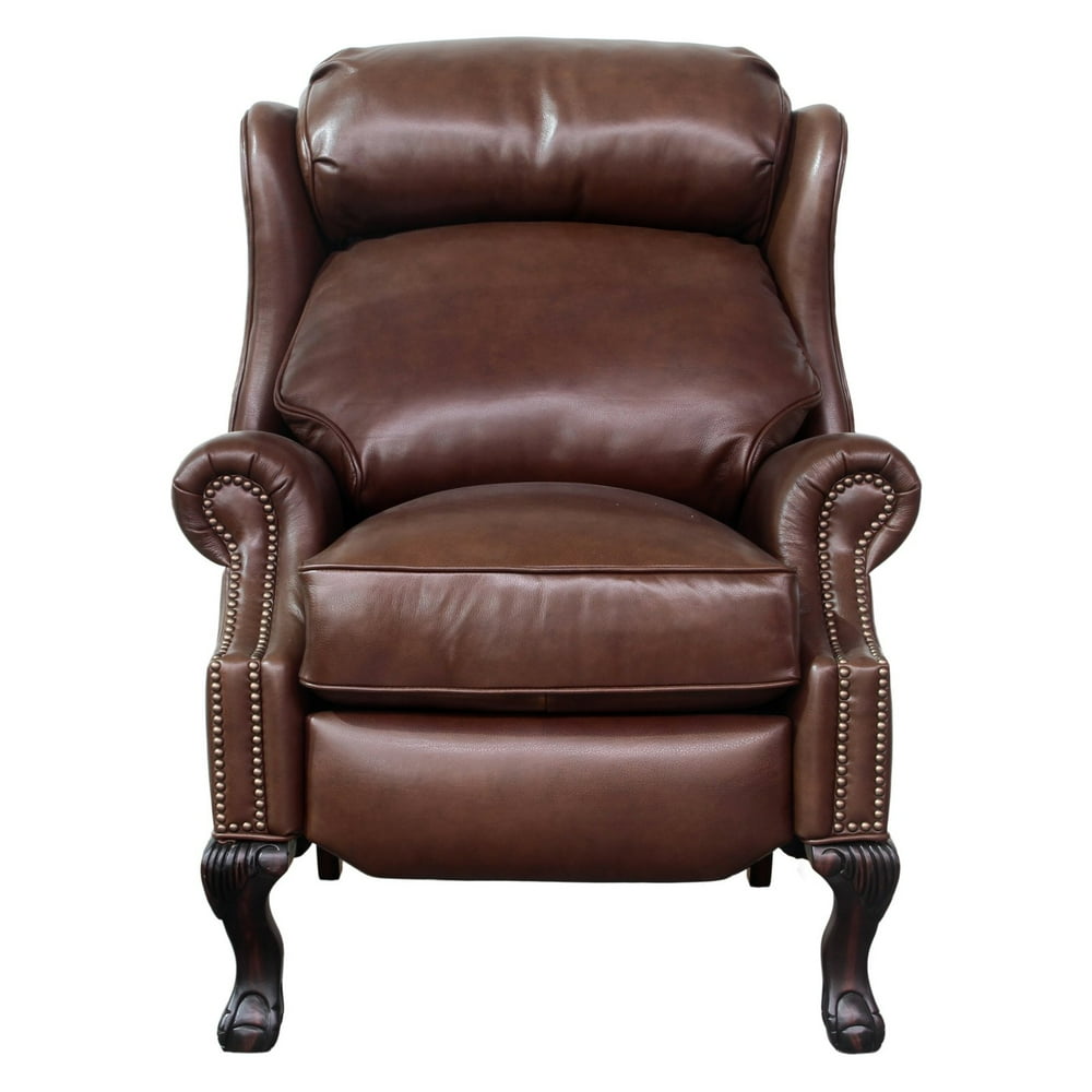 Barcalounger Danbury II Leather Recliner with Nailheads - Walmart.com