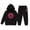 Black, variant on Kids Girls 2 Piece Outfits Child Toddler Boys Long Sleeve Solid Warm Hoodie Pullover Tops Pants Sweat Suit Fall Tracksuit 2-3 Years