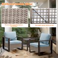 thumbnail image 5 of Meetleisure 3 Pieces Outdoor Patio Bistro Set with Removable Cushions, Sky Blue, 5 of 8