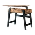 thumbnail image 4 of Bowery Hill Table Console Moderne en Bois à Plateau Relevable, Brun, 4 of 7