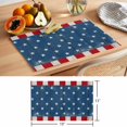 thumbnail image 6 of 4th of Placemats Set of 1, July Patriotic American Flag Retro Non-Slip Place Mats Washable Table Mats for Kitchen Dining Table Decorations Indoor/Outdoor, 6 of 9