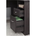 thumbnail image 2 of Pemberly Row 60"W L-Shape Home Office Desk with Hutch and 4-port USB Hub in Heather Gray, 2 of 9