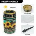 thumbnail image 7 of SEANATIVE Southwest Aztec Solar Grave Lights for Cemetery Sunflower Solar Cemetery Lights for Grave Solar Pathway Lights Landscape Lights for Birthday in Heaven Mother Day Fathers Day Memrial Day, 7 of 7