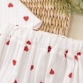 thumbnail image 6 of Splozh Spring Toddler Girl Clothes Toddler Baby Girl Clothes Cotton Linen Short Sleeve Shirt Ruffle Shorts Set 2 Piece Summer Outfit White,3-4 Years, 6 of 6