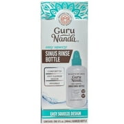 GuruNanda Easy Squeeze Sinus Rinse Bottle with Comfort Tip ~ 8 fl oz