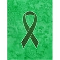 thumbnail image 1 of Emerald Green Ribbon for Liver Cancer Awareness Canvas House Flag Size - 28 x 40 In., 1 of 1
