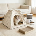 thumbnail image 4 of Cama para mascotas semicerrada, plegable, para exteriores, tienda de campaña para mascotas, a prueba de mosquitos y transpirable, tienda de campaña de verano para mascotas, adecuada para uso en interi, 4 of 6