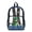 Cartoon Dinosaur Pattern, variant on Cartoon Underwater Shark & Starfish See Through Bookbag with Heavy Duty Adjustable Straps Backpack, Side Pockets 17 Inch Clear PVC Backpack for School