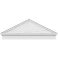 thumbnail image 3 of Ekena Millwork 50"W x 19-3/8"H x 2-3/4"P (Pitch 6/12) Peaked Cap Sunburst Architectural Grade PVC Combination Pediment, 3 of 8