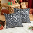 thumbnail image 6 of Gqtwoy Soft Fuzzy Decorative Pillow Covers, Snowflake Glitter Print, Christmas Decor, Home Bedroom Sofa Cushion, Cozy Winter Accents, Holiday Throw Pillow Cases, 6 of 6