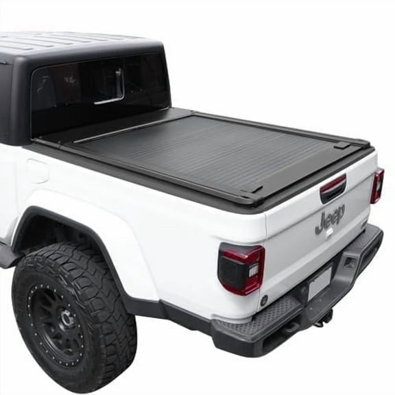 Syneticusa MR Series Retractable T-Slot Rails Hard Truck Bed Cover for 2020-2026 Jeep Gladiator 5ft Bed