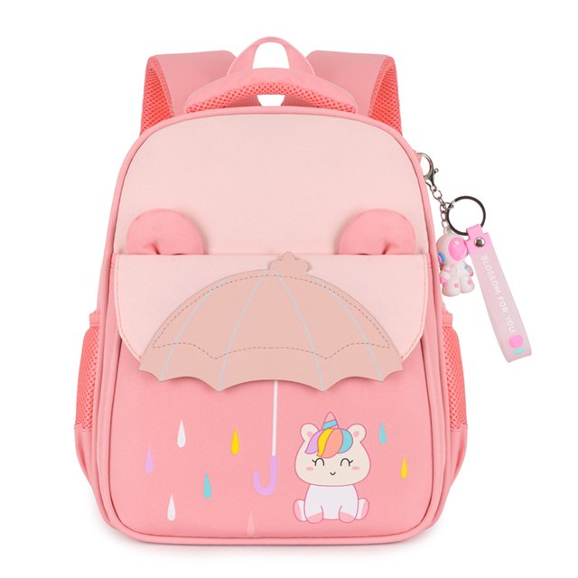 Mochila escolar linda para hombres y mujeres, mochila ligera con protección de crestas y dibujos animados para niños