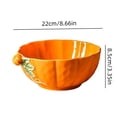 thumbnail image 3 of Pumpkin Shaped Ceramic Bowl, Thanksgiving Western Style Creative Soup Bowl, Household Fall Kitchen Tableware Serving Bowl, for Thanksgiving Fall Kitchen Table Decoration, 3 of 7