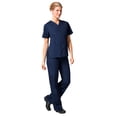 thumbnail image 1 of Maevn CORE Women's Classic V-Neck Solid Scrub Top & Full Elastic Band Cargo Scrub Pant Set [XXS - 3XL], 1 of 5