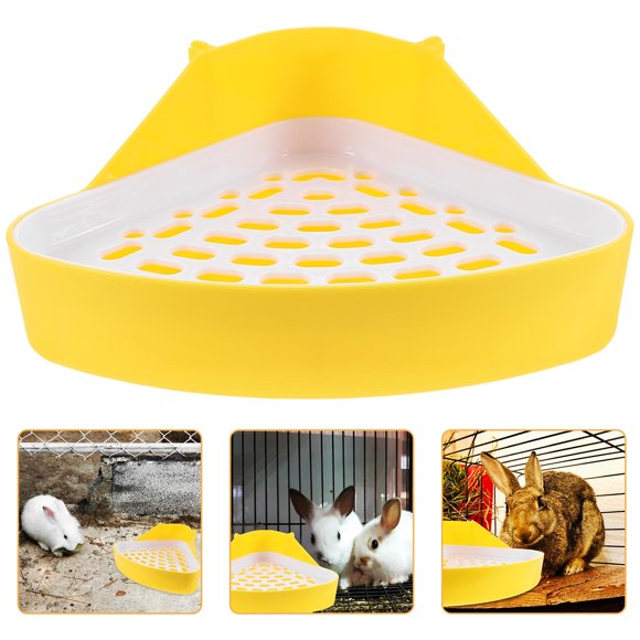 ADDHAT De Entrenamiento Para Conejos En Triángulo De Plástico Amarillo Para Pequeños