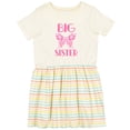 thumbnail image 3 of Inktastic Big Sister Announcement Butterfly Girls Toddler Dress, 3 of 5